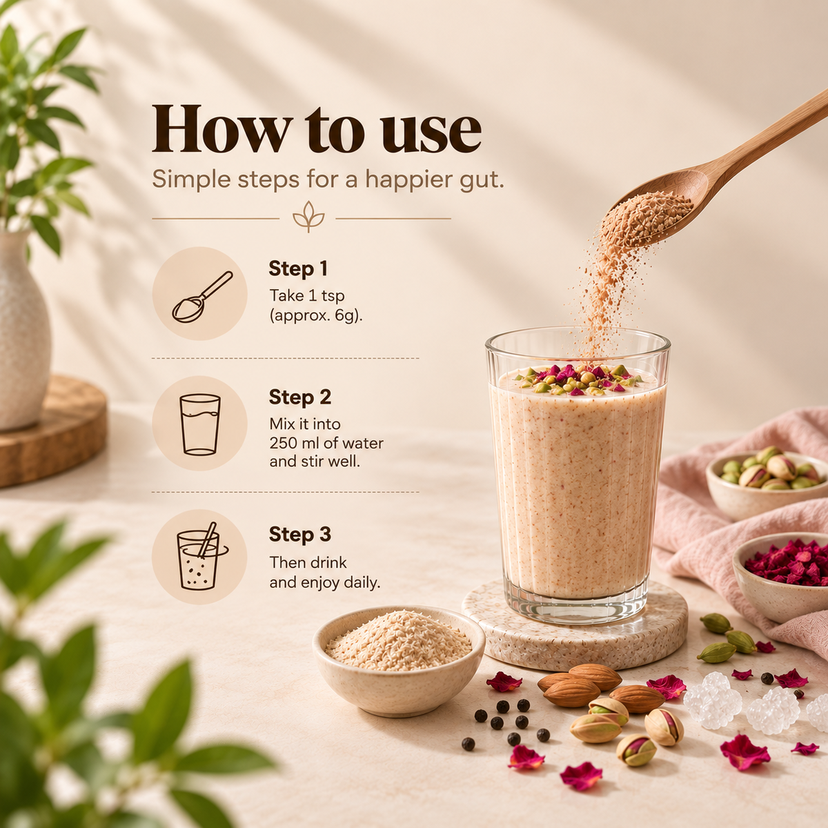 Gut Ease Pre-Biotic Fiber & Omega 3