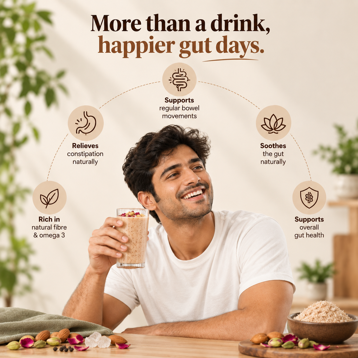 Gut Ease Pre-Biotic Fiber & Omega 3