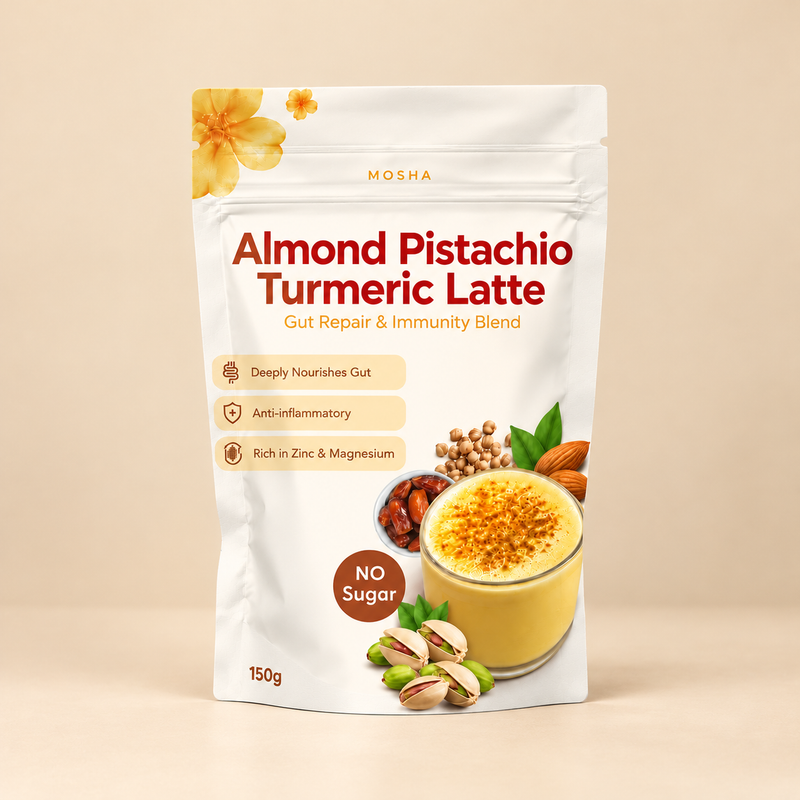Almond Pistachio Turmeric Latte